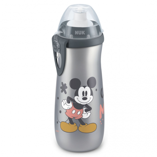 Nuk First Choice Sports Cup Disney Mickey Mouse Παγουράκι με Καπάκι Push Pull από Σιλικόνη 24+ μηνών, 450ml